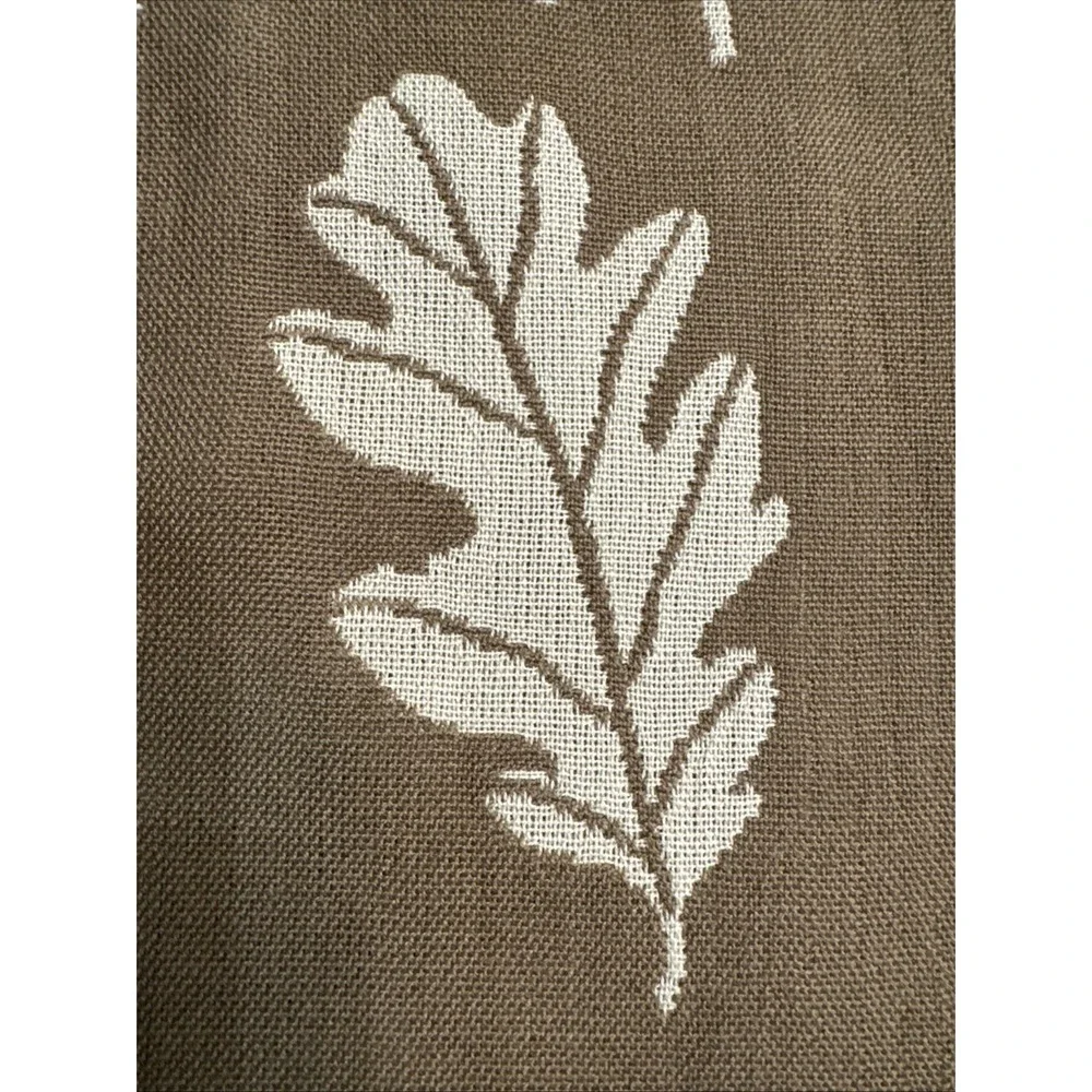 Anthropologie Danika Kitchen Towel Dish Tea Scandi Modern Oak‎ Leaf Geometric